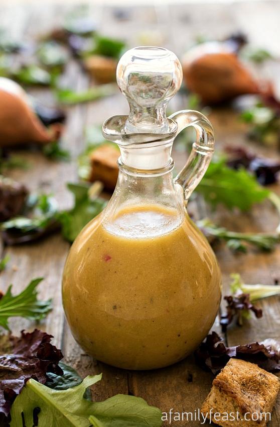  The flavors of tangy mustard and bold red wine in this dressing will make your taste buds sing.