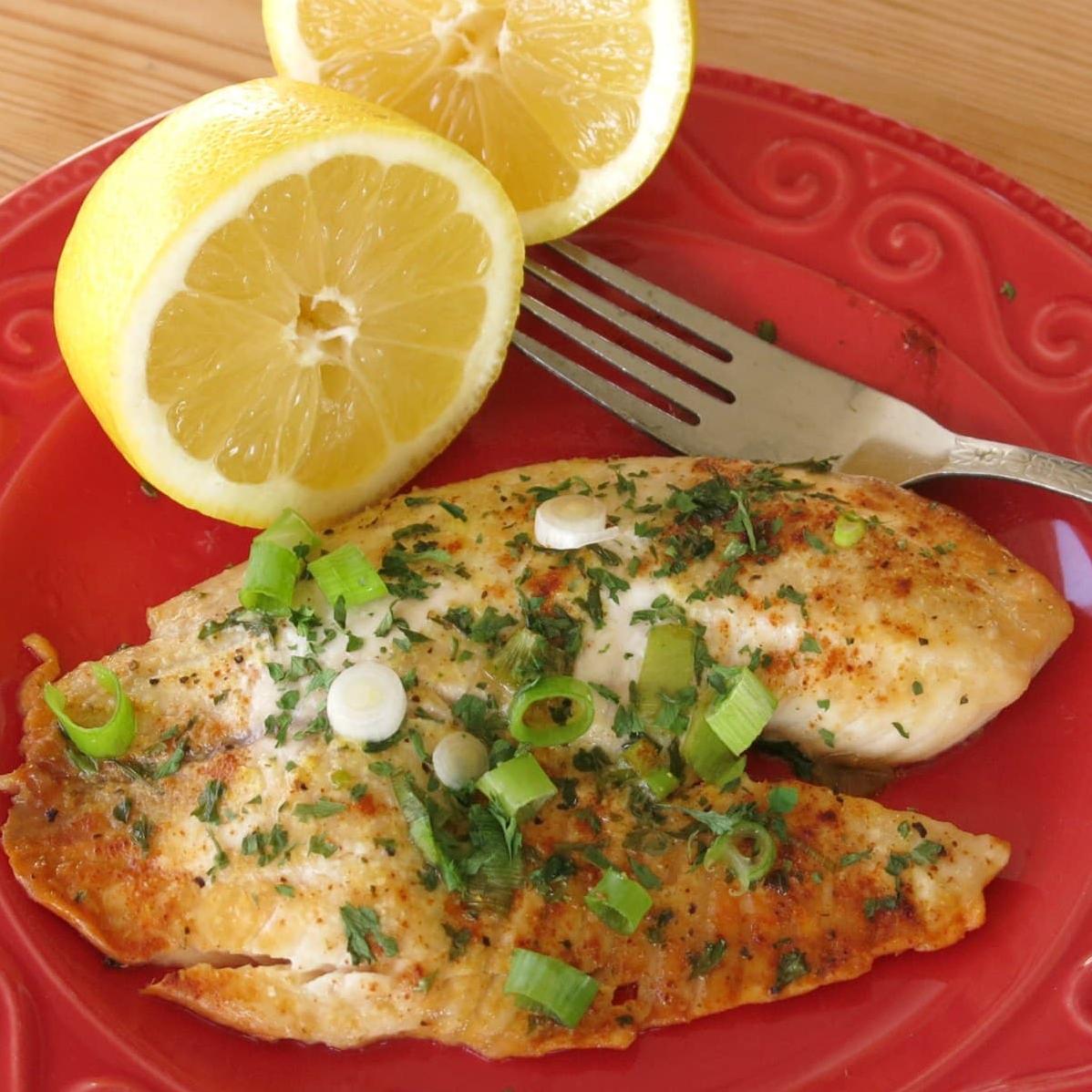  The lightness of the tilapia and freshness of the lemon come together in perfect harmony.