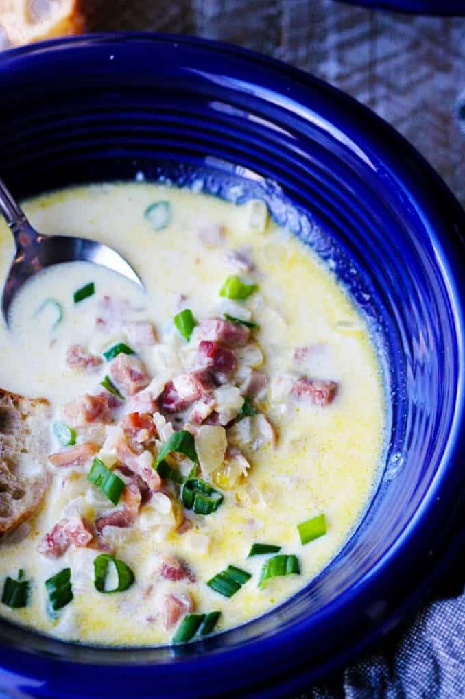  The nutty and sweet flavor of Gruyere cheese adds a beautiful depth of flavor to this soup