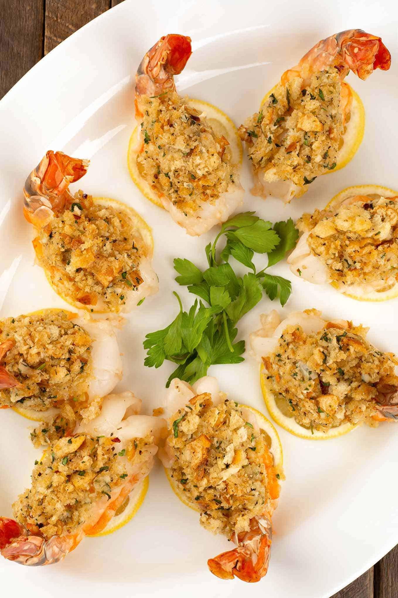  The perfect balance of wine and butter gives this shrimp dish a rich and sophisticated taste.