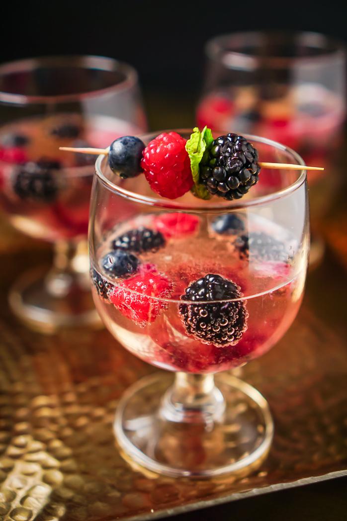  The perfect drink for your next brunch, happy hour, or party – this Berry Champagne Soda is a hit.