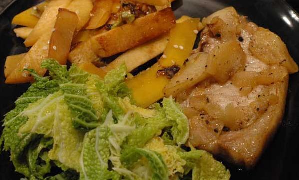  The Perfect Fall Dinner: Pork Chops with Garlic and Apples in Wine