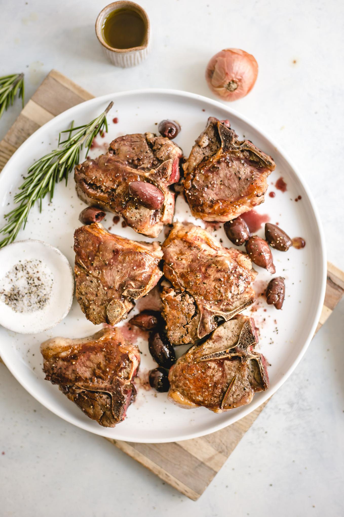  The perfect holiday feast addition - Lamb chops in red wine olive marinade