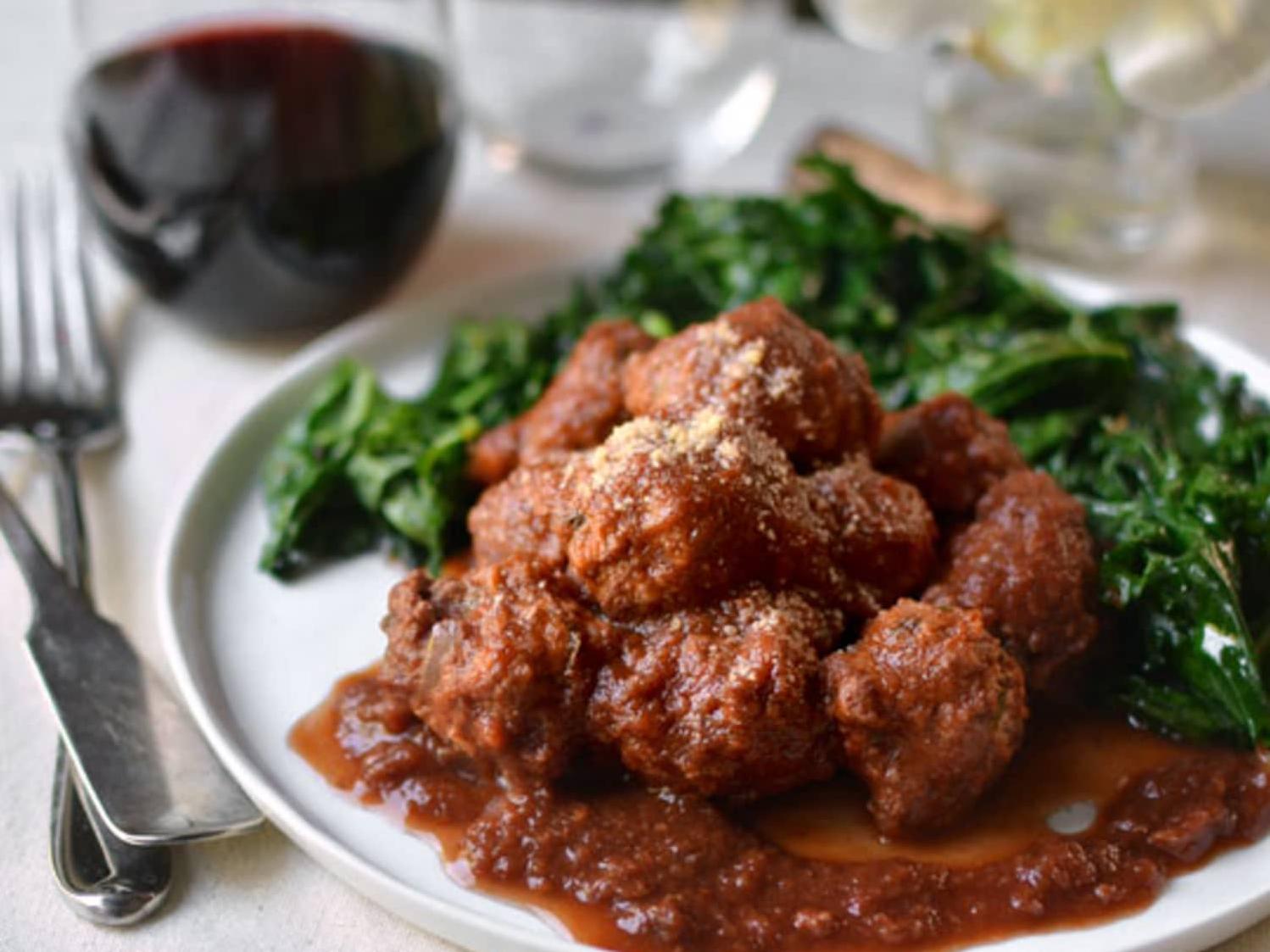  The savory tomato sauce gives these meatballs the perfect finishing touch.
