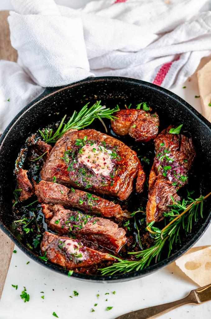  The sizzling sound of steak cooking to perfection