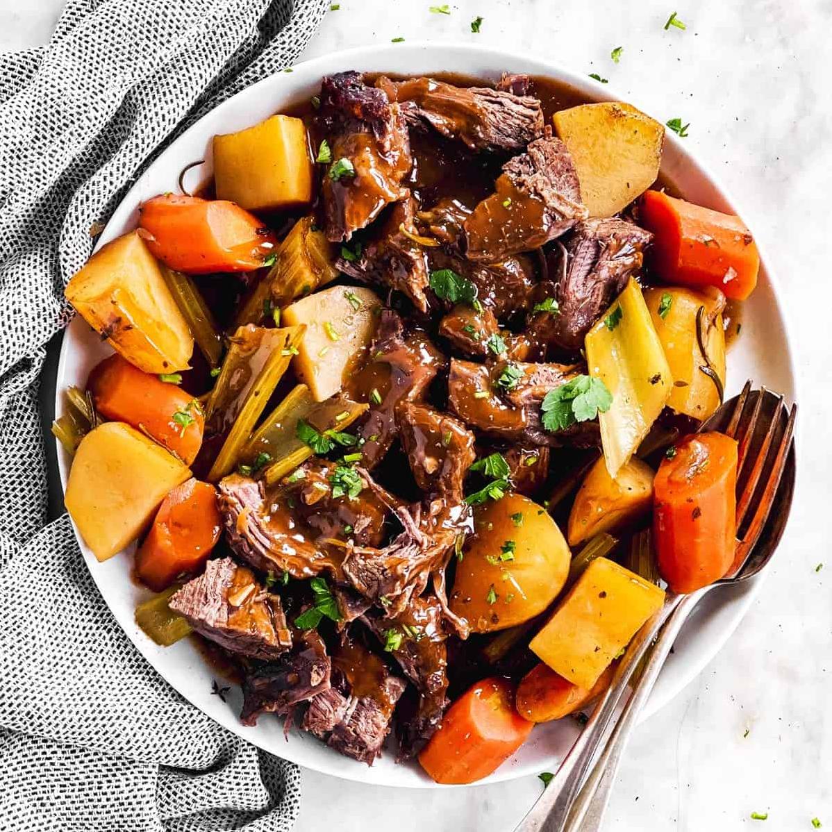  The slow cooker does all the work for you in this recipe.
