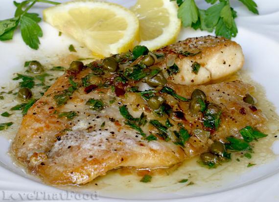  The zesty flavor from the lemon-wine sauce is a perfect fit for the tilapia.