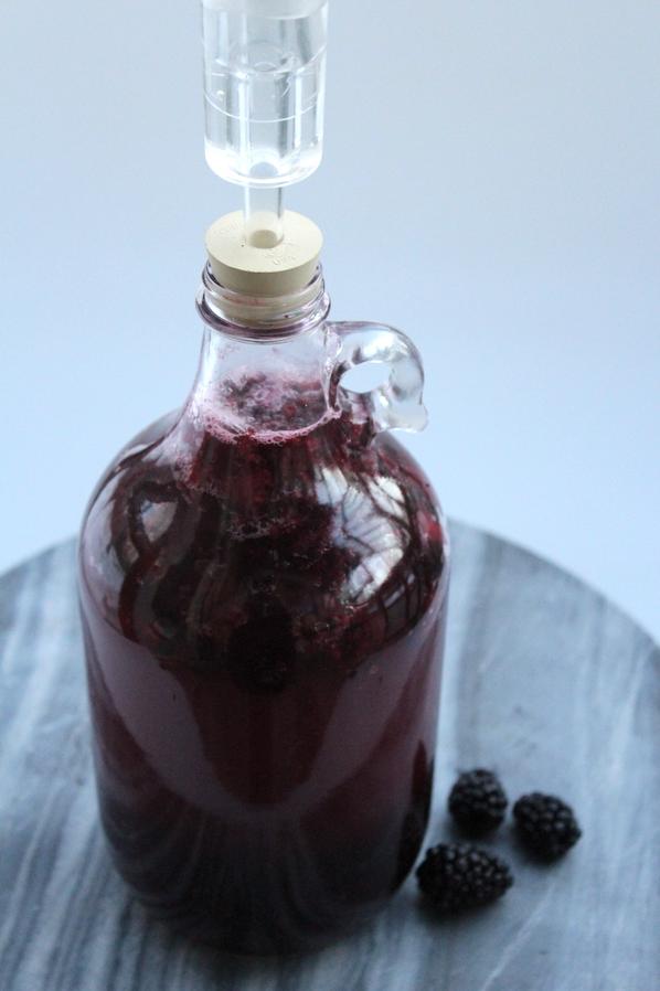  There’s no better way to preserve the depth and flavor of these blackberries than through the fermentation process.