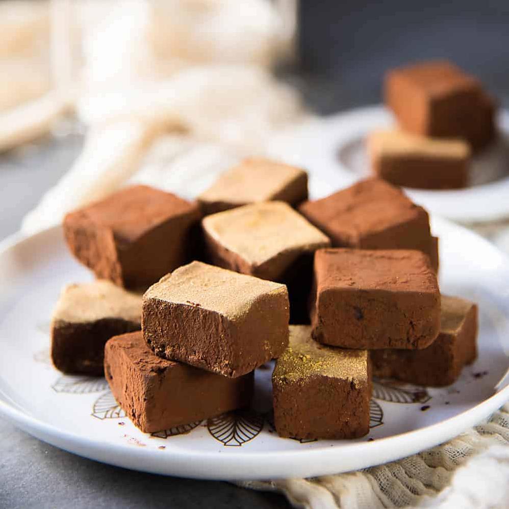  These Champagne Truffle Squares are an explosion of flavor and texture in every bite.