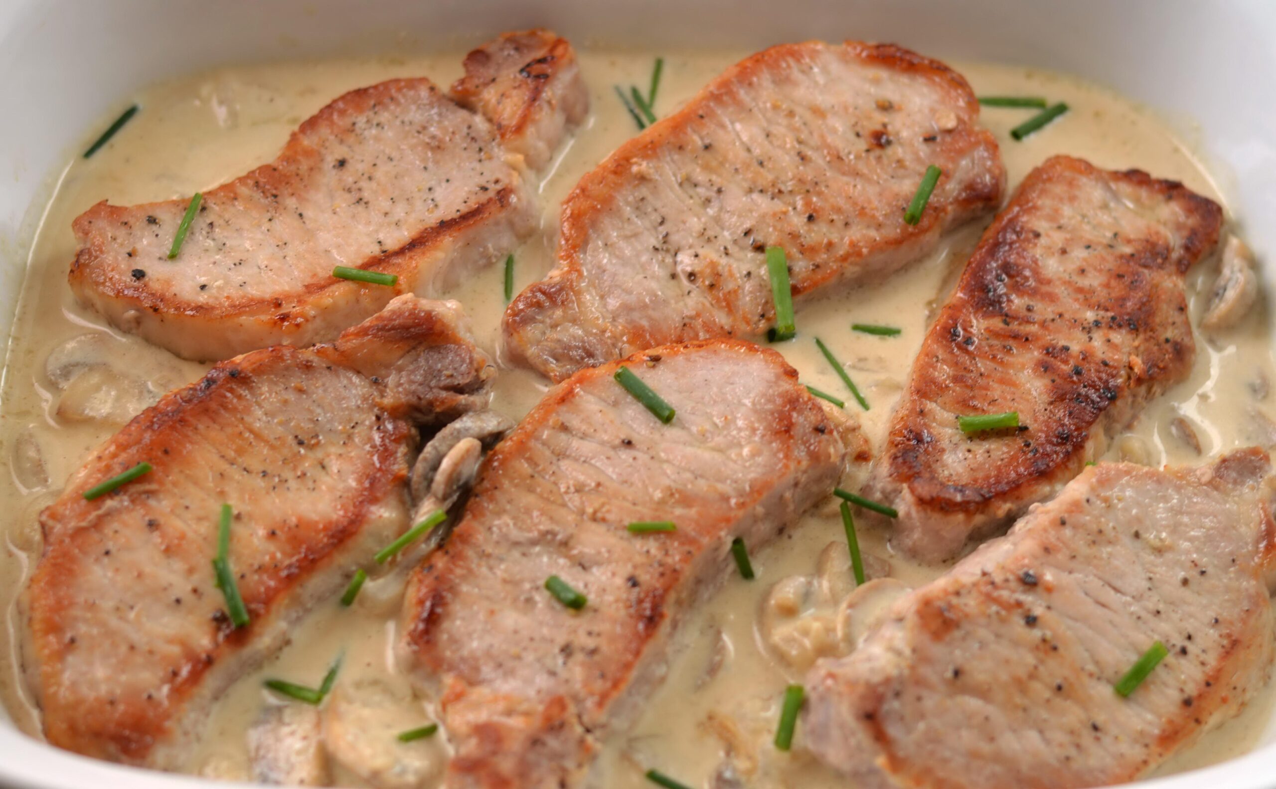  These pork chops are seared to perfection