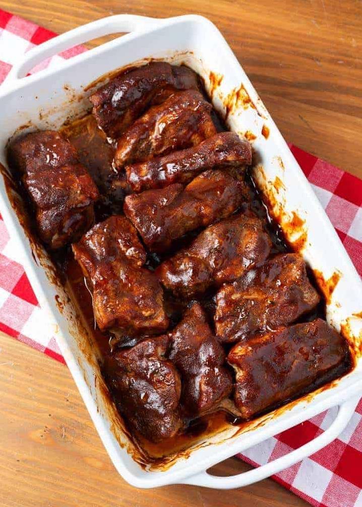 These ribs are cooked to perfection in the oven without any fuss.