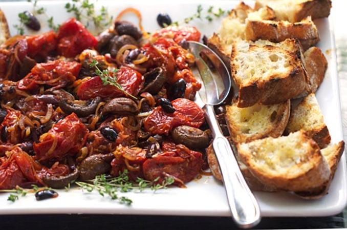  These succulent baked mushrooms will make your taste buds dance with their rich tomato wine sauce