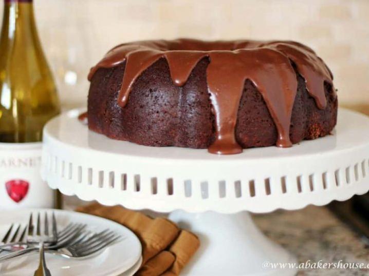  This cake is the perfect excuse to open a bottle of red.