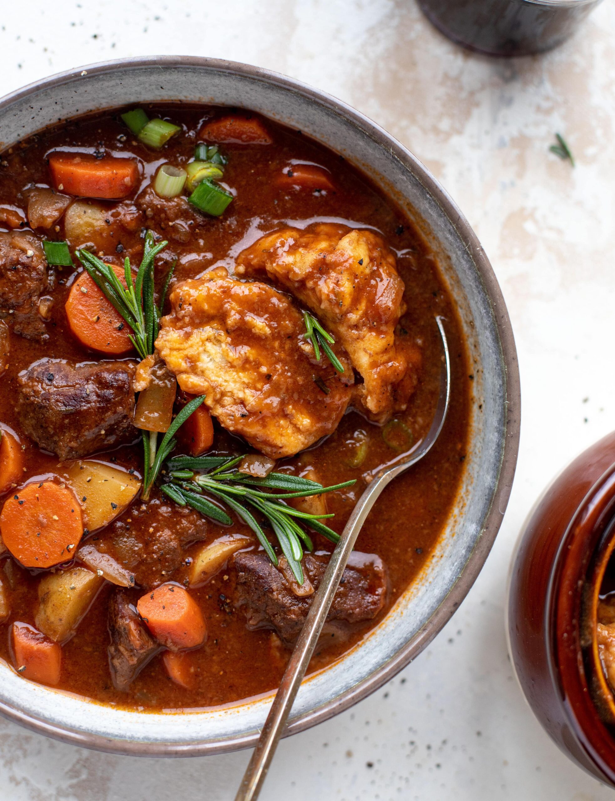  This hearty wine stew is sure to warm you up on a chilly night.