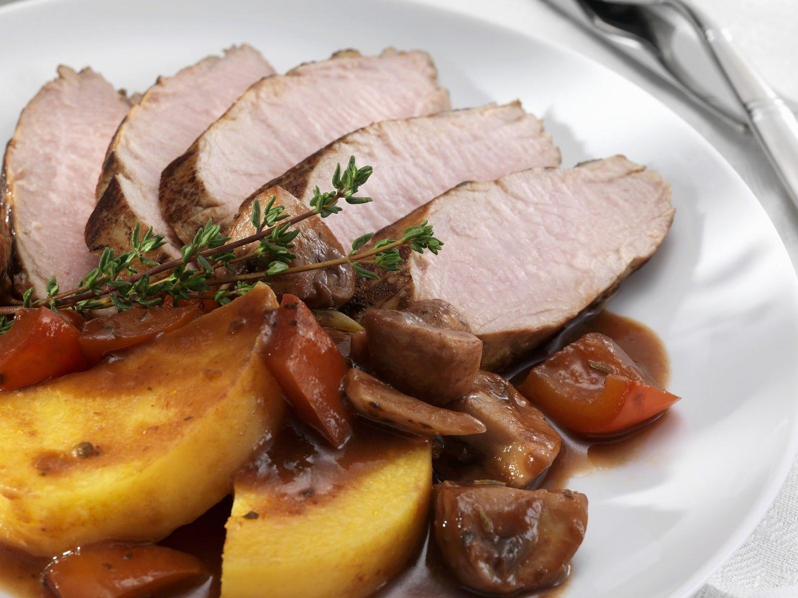  This pork tenderloin dish is so good, it's almost too beautiful for words (Almost).