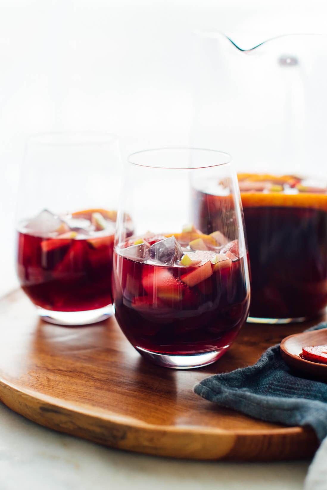  This sangria recipe features a blend of red wine, fresh fruit, and a hint of brandy