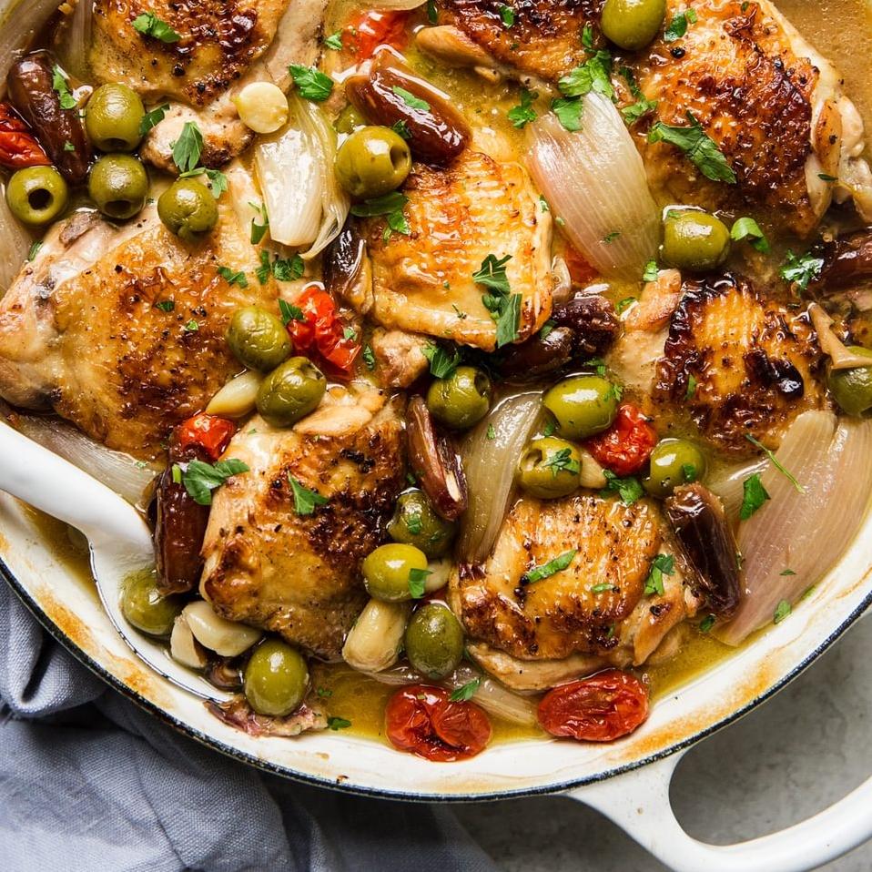  This savory chicken dish is perfect for a cozy dinner.