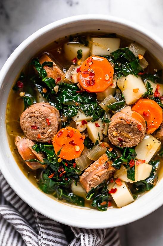  This soup is comfort in a bowl on a cold evening.