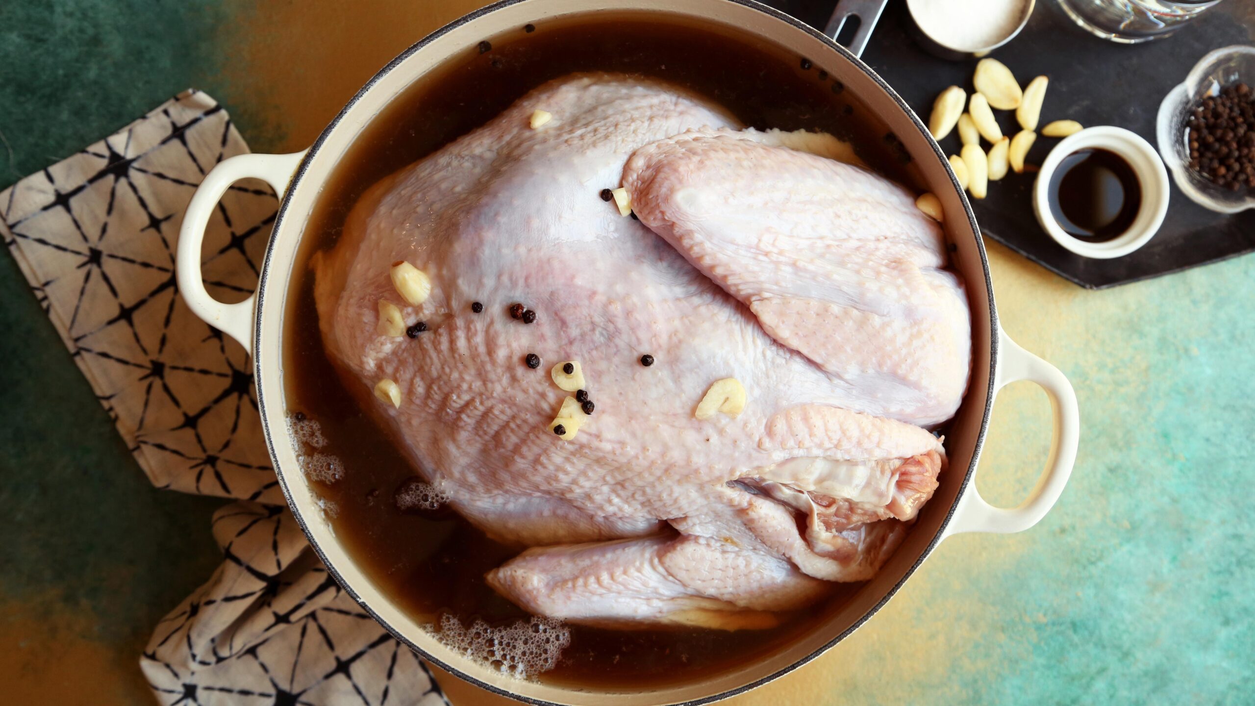  This white wine brine will add a whole new dimension to your turkey!