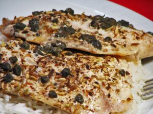 Tilapia With Capers and White Wine