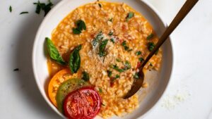 Tomato and Wine Risotto