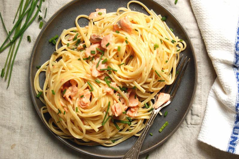  Upgrade your dinner party with this luxurious pasta dish.