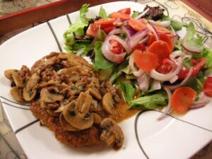 Veal Cutlets in Red Wine Sauce