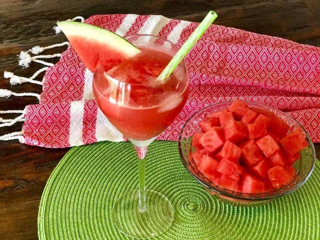 Watermelon Champagne Cocktail