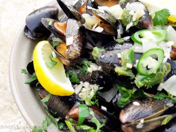  What says comfort food like a bowl of spiced mussels?