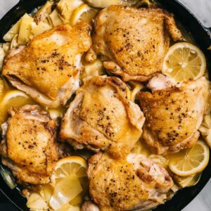 Wine-baked Chicken and Artichoke Hearts
