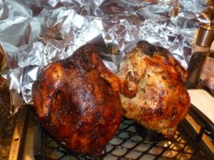 Wine Steamed "beer Can" Chicken