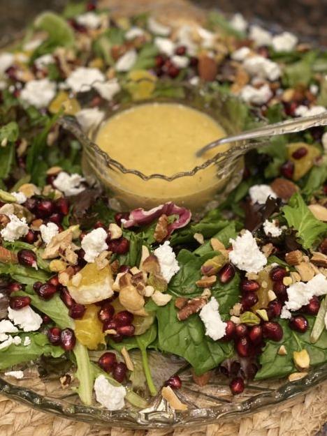  With a tangy citrus flavor and a light champagne vinaigrette, this salad is simply incomparable.