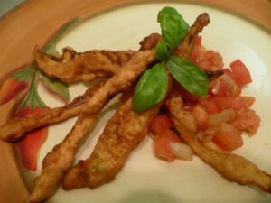 Zucchini in Wine Dough